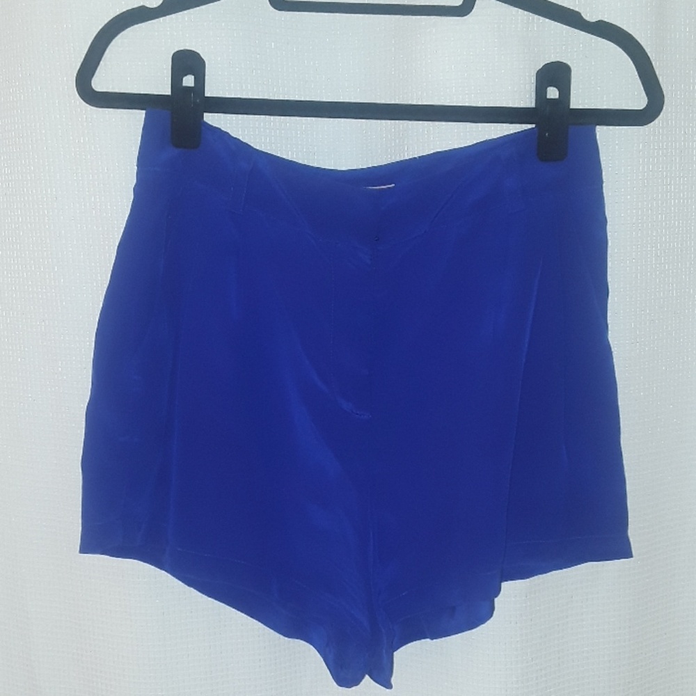 Mara Hoffman Royal Blue Silk Shorts